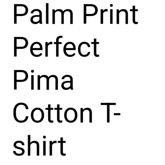 Express Palm Print Perfect Puma Cotton T-shirt size M Tall - Picture 2 of 4